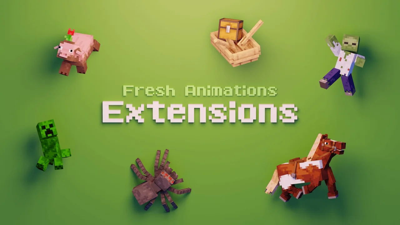 Fresh Animations: Extensions для Minecraft 1.20.1