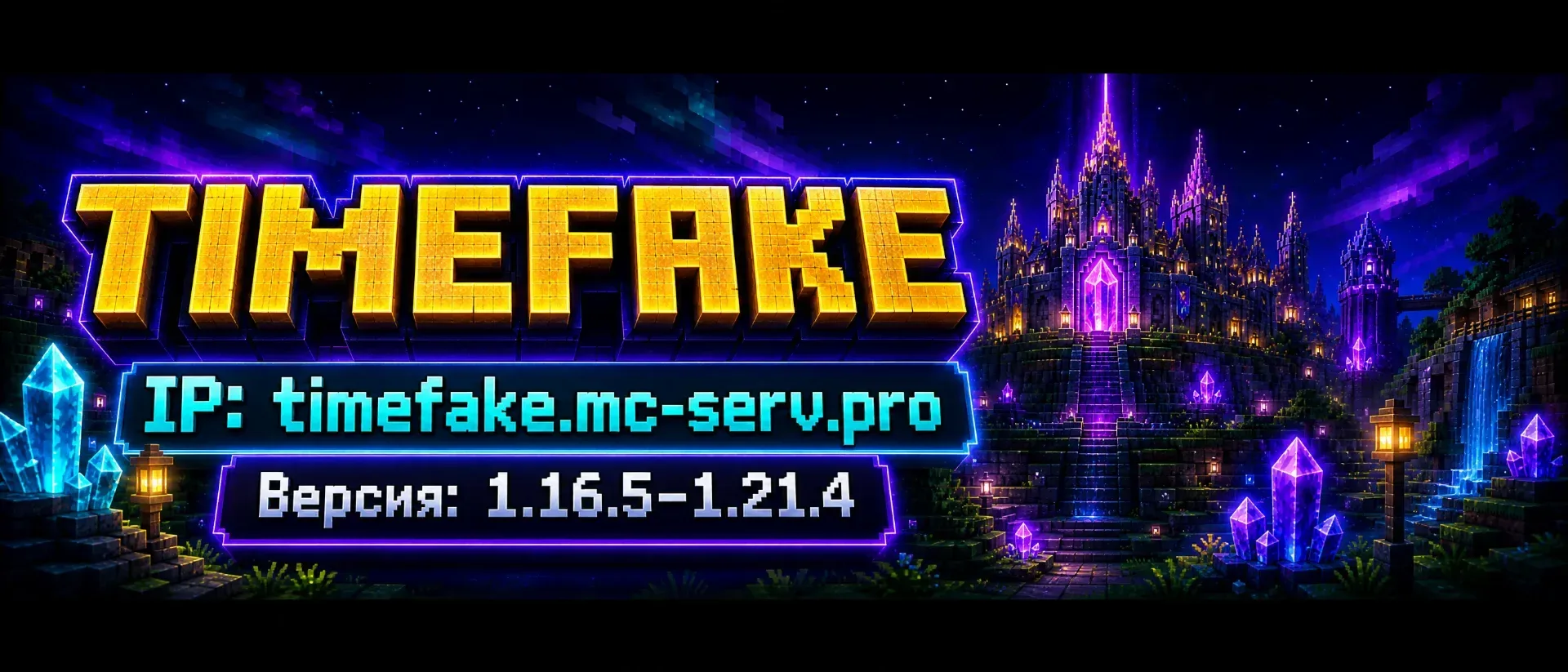 TimeFake — сервер Minecraft