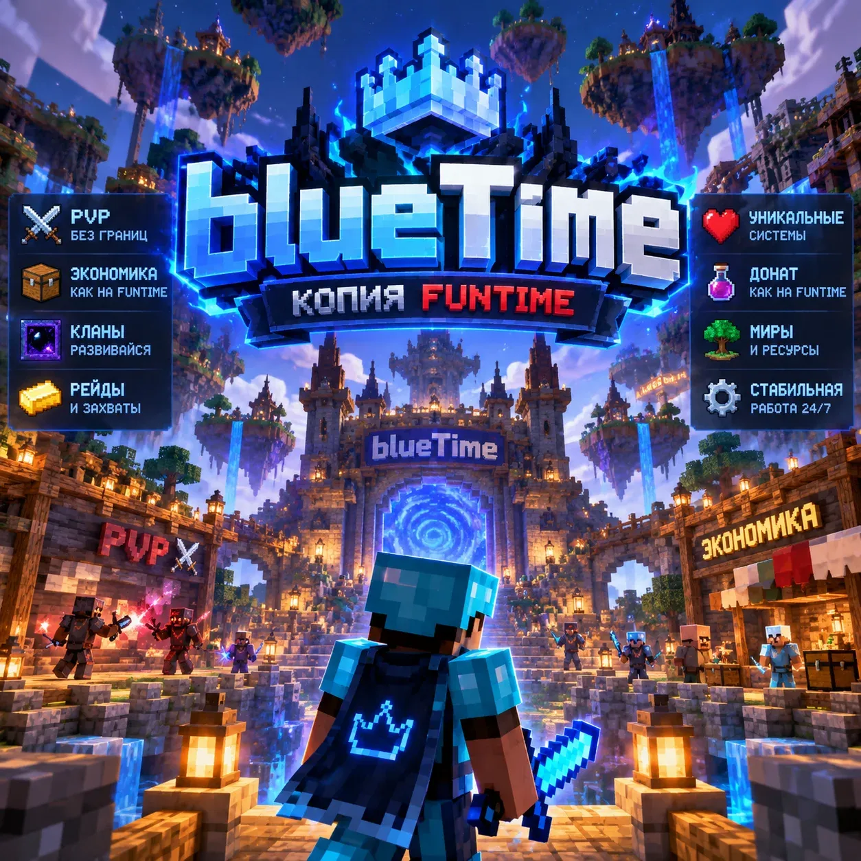 BlueTime — сервер Minecraft