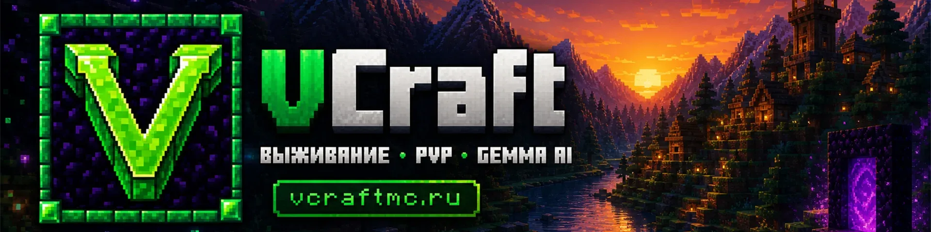VCraftMC — сервер Minecraft