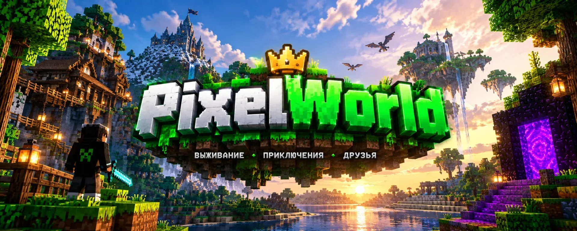 PixelWorld — сервер Minecraft