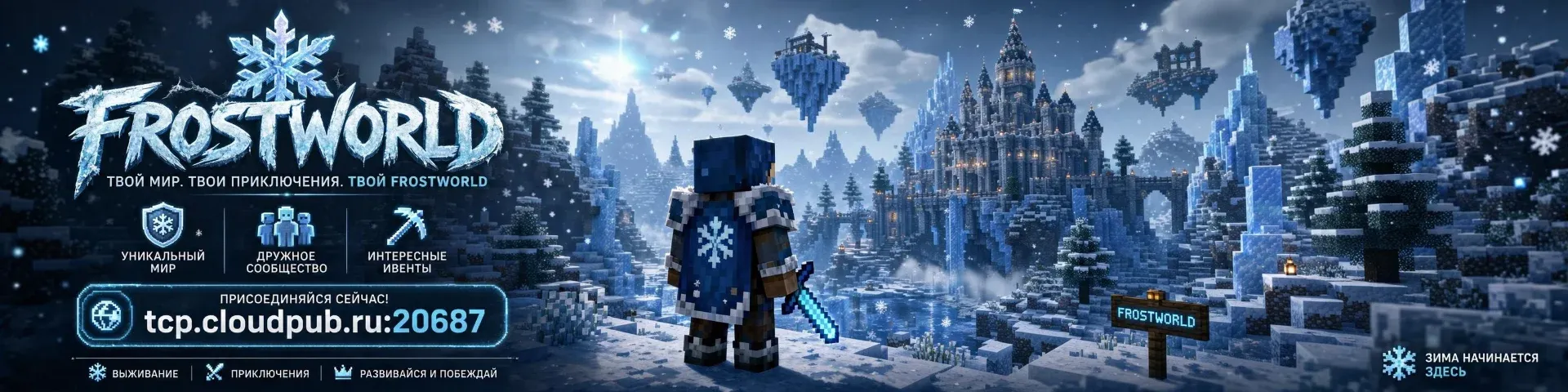 FrostWorld — сервер Minecraft